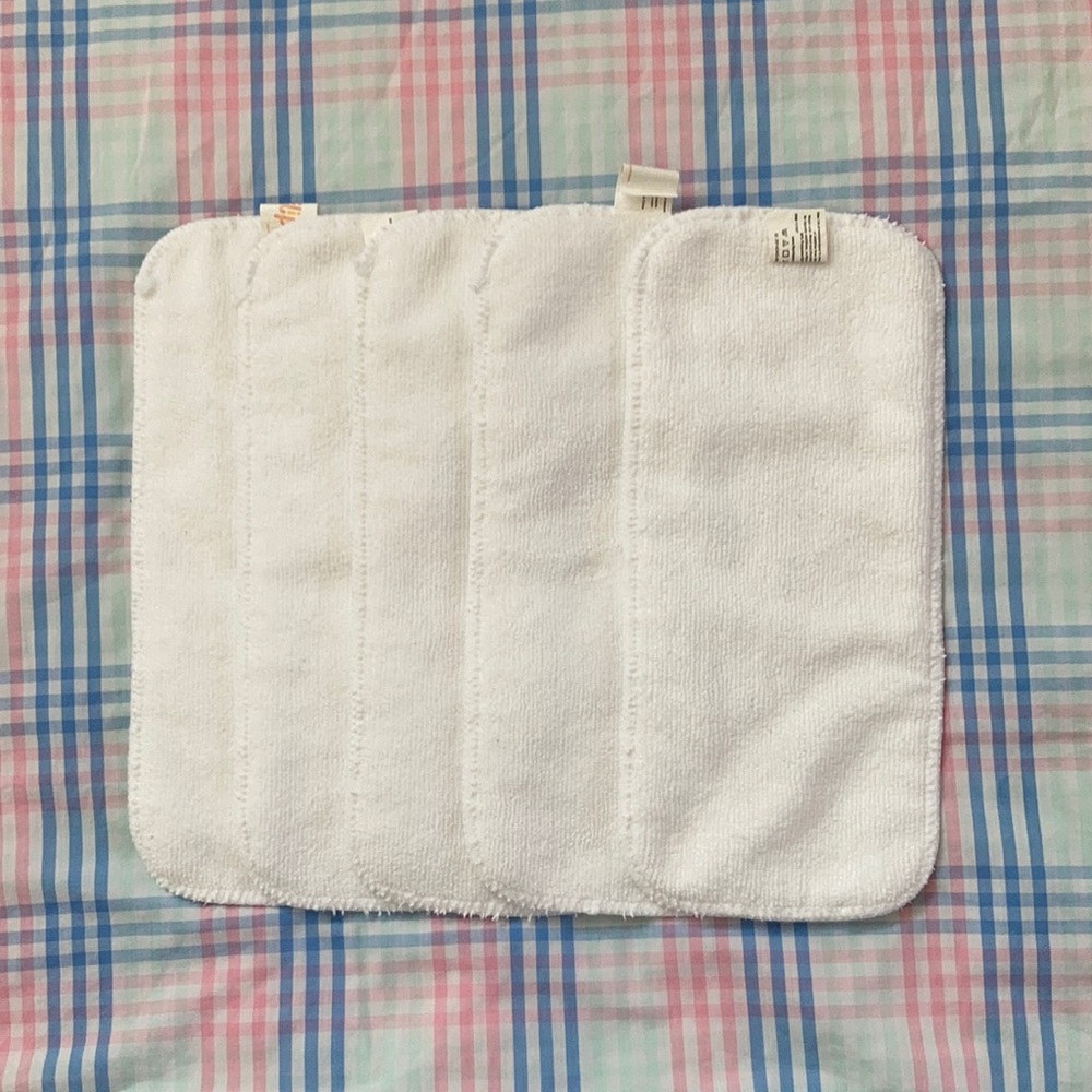 Flip microfiber inserts cloth diapering
